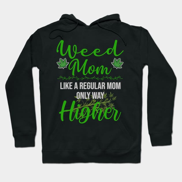 Marijuana Mom Weed Funny 420 Cannabis Hoodie by Howtotails